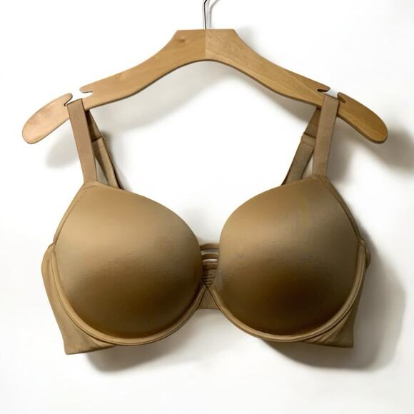 Soma Bra Women's Size 42D Stunning Push-up Plunge Warm Amber Wide Strap NWT - Picture 2 of 5